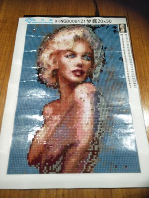 Diamond Painting - Marilyn WIP.jpg